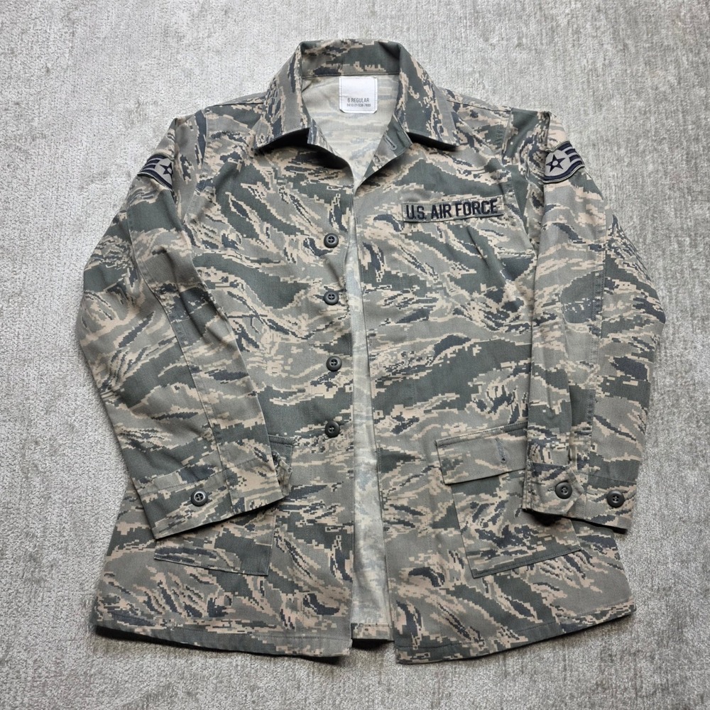 American Apparel US Air Force Maternity Utility Coat Camo Tiger Stripe Size 6R